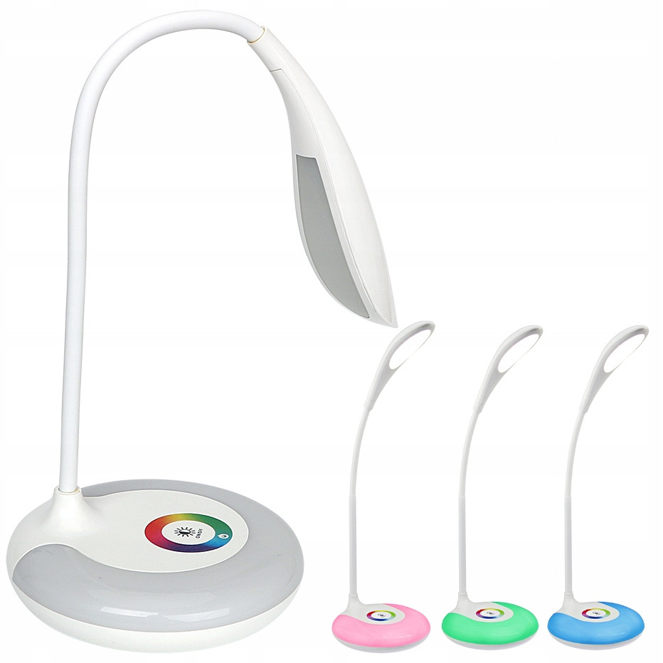 Настільна лампа з RGB підсвічуванням Italform I-H029 біла