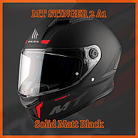 Шлем MT STINGER 2 A1 Solid Matt Black, L