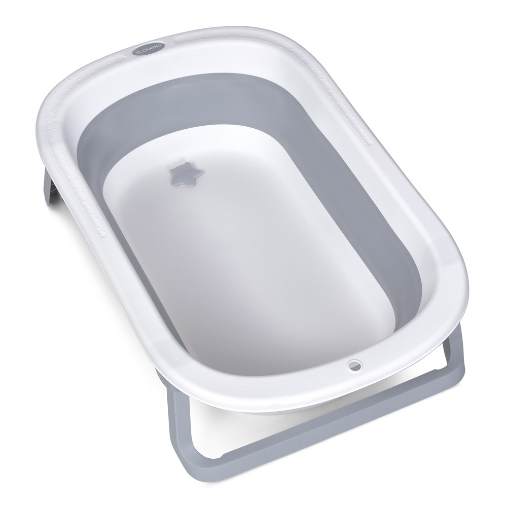 Ванна складна дитяча для купання на ніжках зі зливом EL Camino BASIC (довжина 78см) ME 1152 Gray Сіра, фото 1