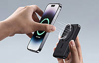 Повербанк з бездротовою зарядкою Baseus Magnetic Mini Air 20W 10000 mAh для iPhone, Black, фото 10