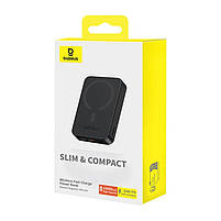 Повербанк з бездротовою зарядкою Baseus Magnetic Mini Air 20W 10000 mAh для iPhone, Black, фото 5