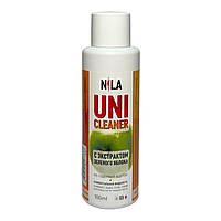 Засіб для зняття гель лаку, акрилу Nila Uni-Cleaner яблоко, 100 мл