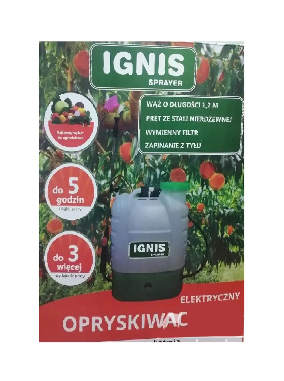Обприскувач акумуляторний "IGNIS" 16л