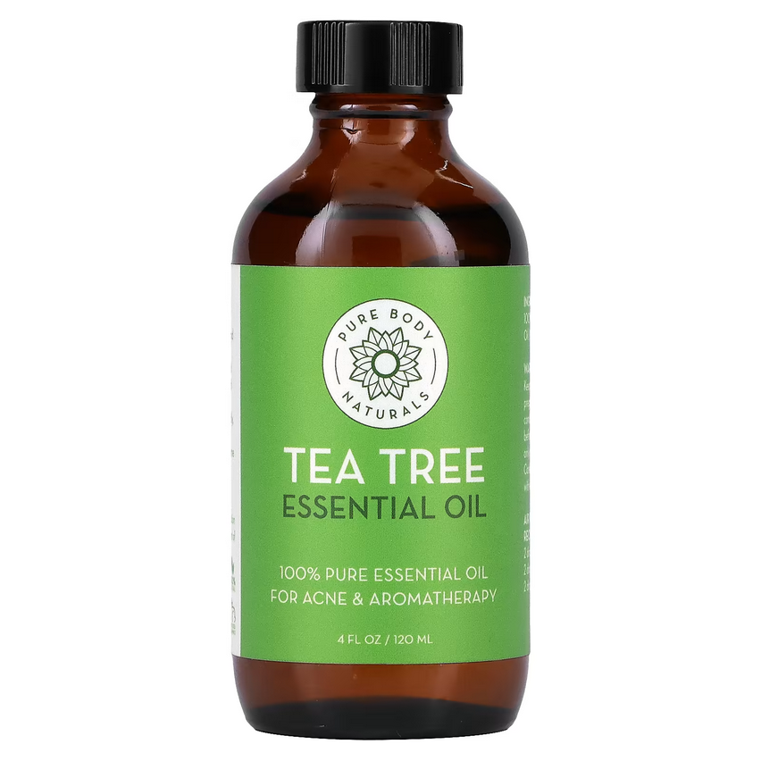 100% чисте масло чайного дерева 120 мл / 100% Pure Tea Tree Oil, Pure Body Naturals