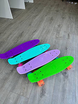 Барвистий дитячий пенні Penny Board скейт від 5 років, світні колеса