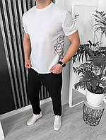 Мужской костюм штаны+футболка ткань двунитка 46-48, 50-52, 54-56 "OSTA" BLU781-107 zam