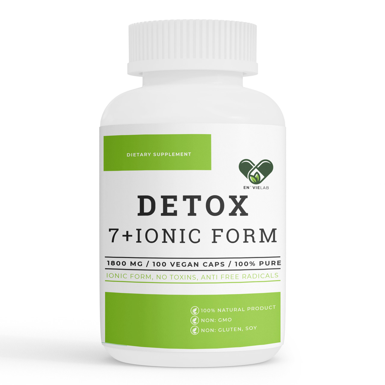 Детокс очищення організму підтримка печінки DETOX 7 ionic form Envie Lab