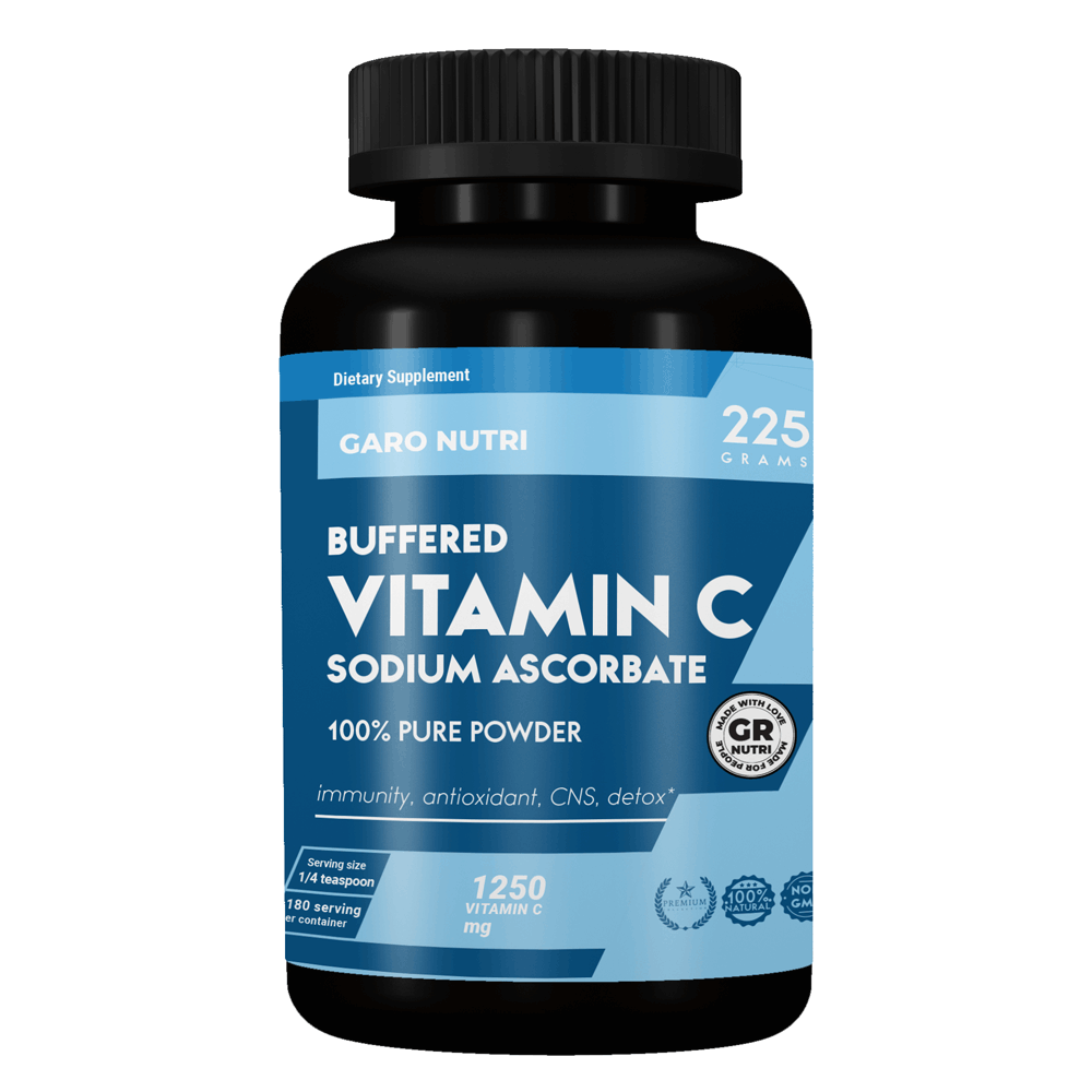 Вітамін С (аскорбат натрію) найкраща форма 225 мг. Garo Nutrition