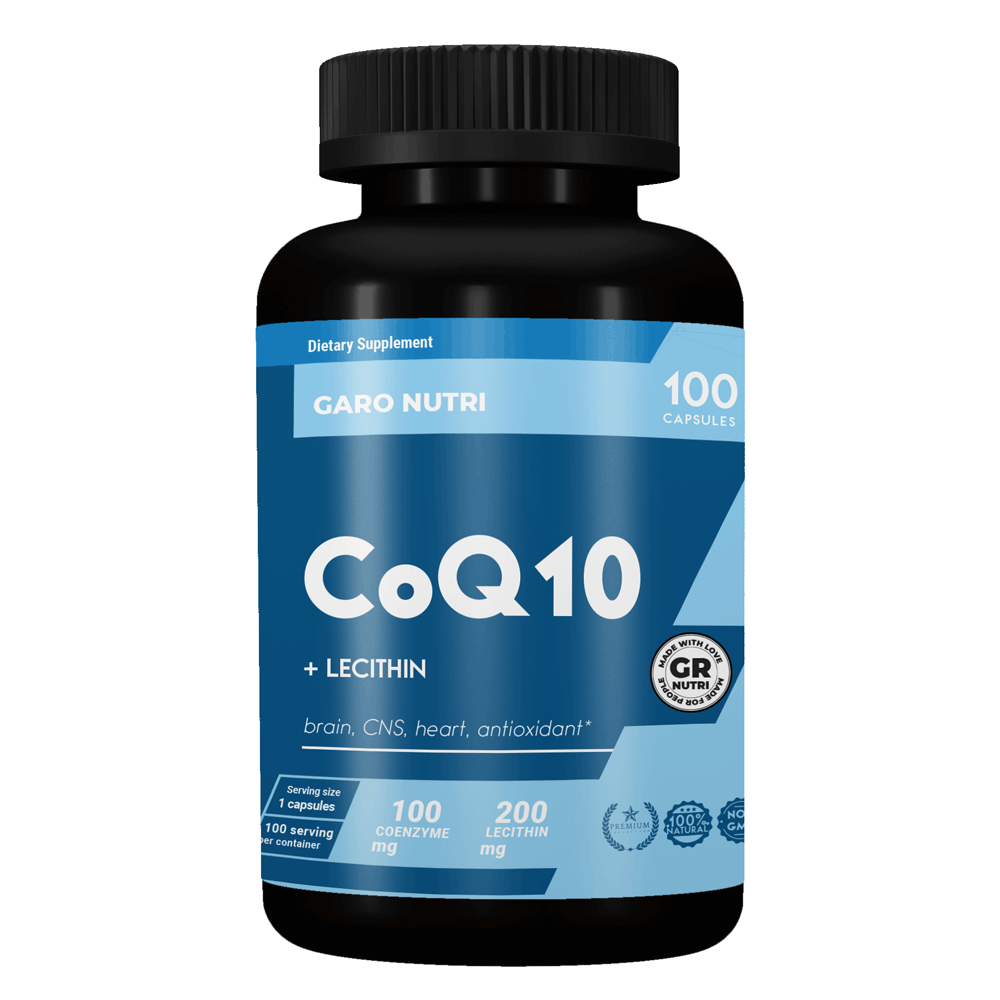 Коензим Q10 з ліцетином Garo Nutrition 100 мг. 60 капс.