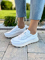 Кросівки Жіночі шкіряні білі Білі жіночі кросівки Жіночі кеди кросівки