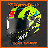 Шлем MT Stinger 2 Zivze C3 Black/Fluo Yellow, S