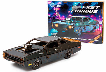 Дерев'яний 3D конструктор Fast Furious (чорна)