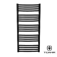 Водяной Полотенцесушитель Черный Плоский 1210х500 Terma Dorota