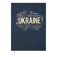 Дневник недатированный UKRAINE, A5, темно-синий