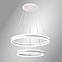 Підвісна Led люстра два кільця 160 Вт в білому корпусі STELLA 160W 2R WHITE, фото 2