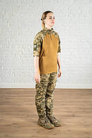 Форма штурмова тактична rip-stop піксель жіноча статутна військова мм14 піксельна літо костюм камуфляжний