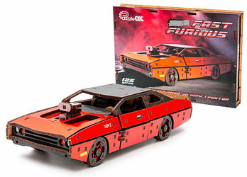 Дерев'яний 3D конструктор Fast Furious (червона)