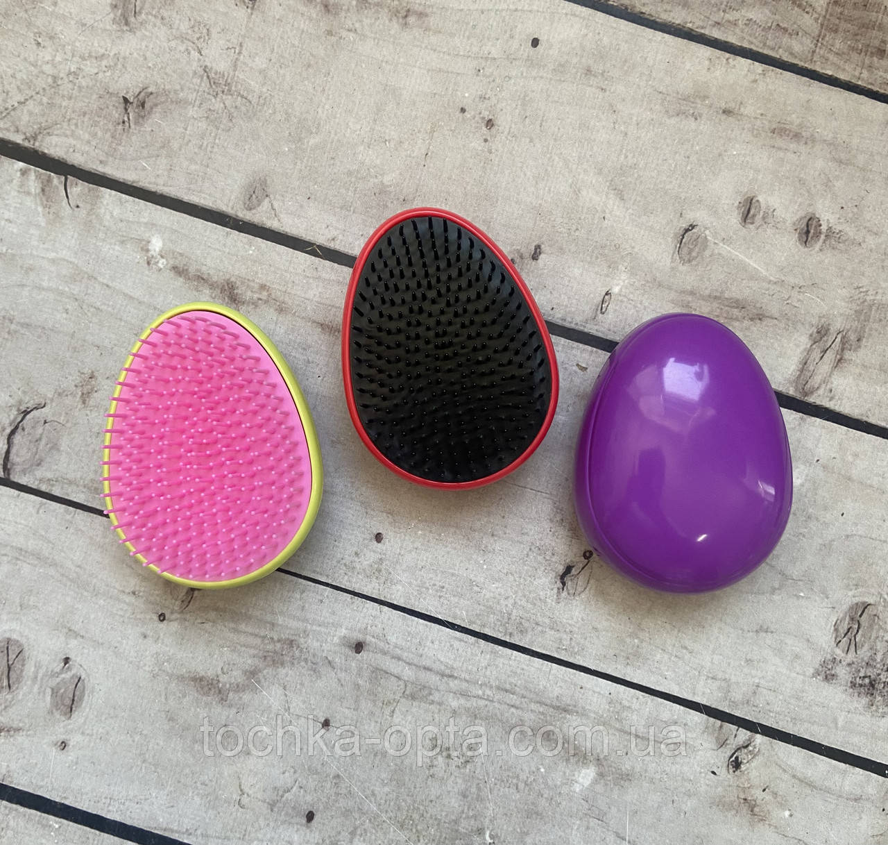 Масажна щітка для волосся яйце, фото 1