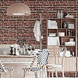 Декоративна 3D панель самоклейка під цеглу червону Катеринославський 700х770х5мм (043) SW-00000031, фото 5