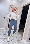 Жіночі замшеві штани джогери на резинці (р. 42-52) 91121072, фото 2