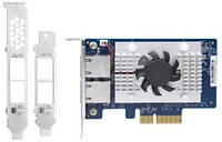 QNAP Адаптер Network Card Dual-port BASET 10GbE PCIe Gen2 x4 Shvidko - Порадуй Себя