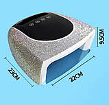 Бездротова лампа X30 (зі стразами) на акумуляторі 19200 mAh, 96Вт. - для манікюру та педикюру, фото 8