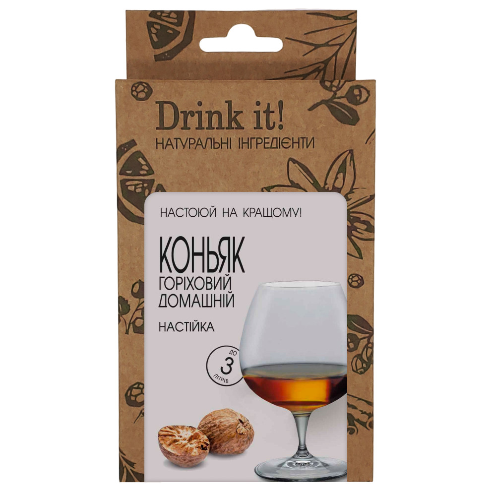 Набір для настоювання Drink it Коньяк горіховий домашній