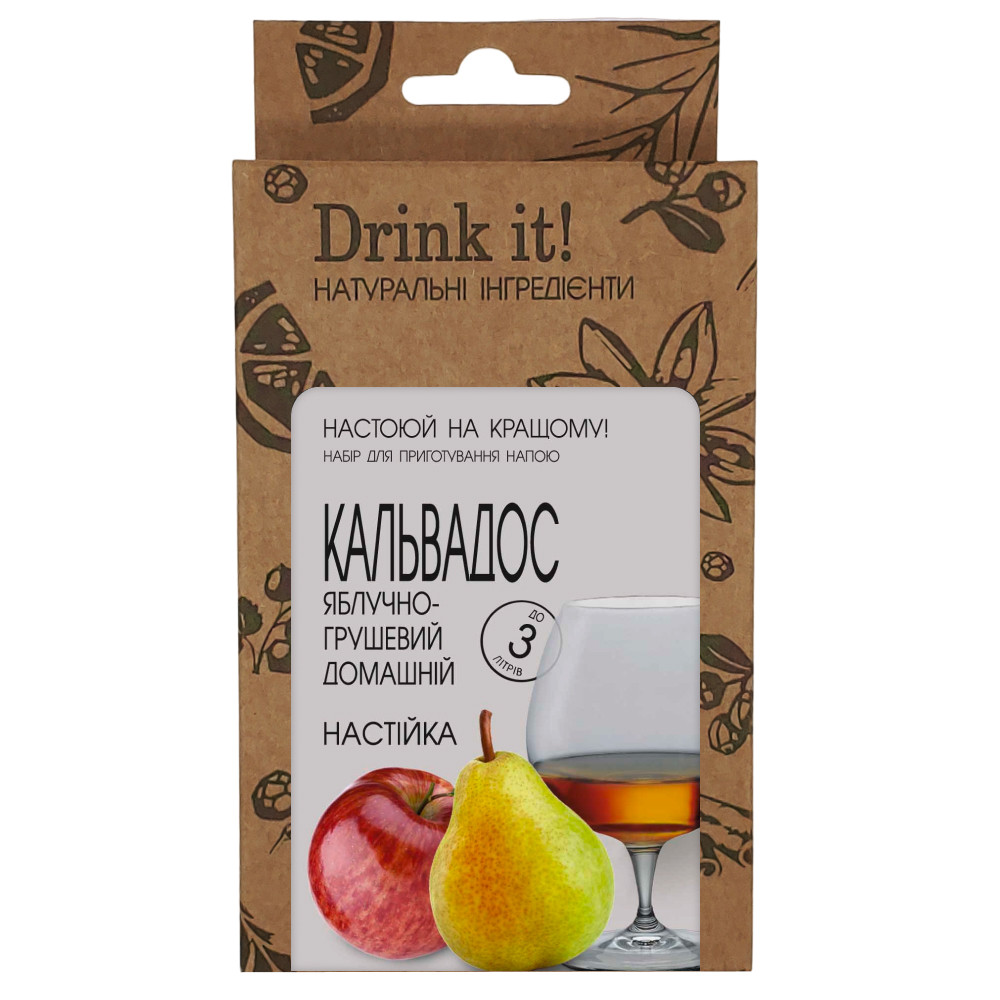 Набір для настоювання Drink it Кальвадос яблучно-грушевий домашній