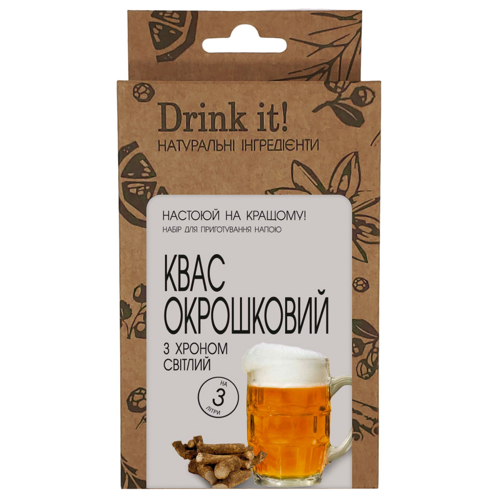 Набір для настоювання Drink it Квас окрошковий з хроном світлий