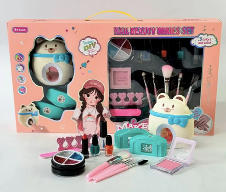 Дитячий набір для манікюру та макіяжу "Nail beauty series set+Makeup Gift" HZ 041., фото 1