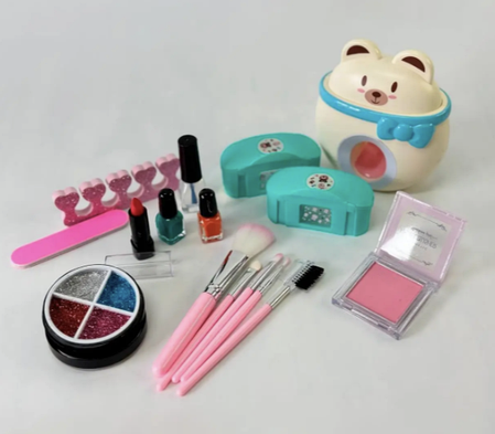 Дитячий набір для манікюру та макіяжу "Nail beauty series set+Makeup Gift" HZ 041., фото 3