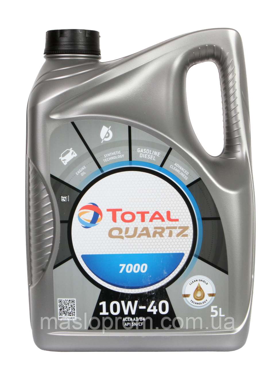 Моторне масло Total Quartz 7000 10W-40 5л доставка укрпоштою 0 грн