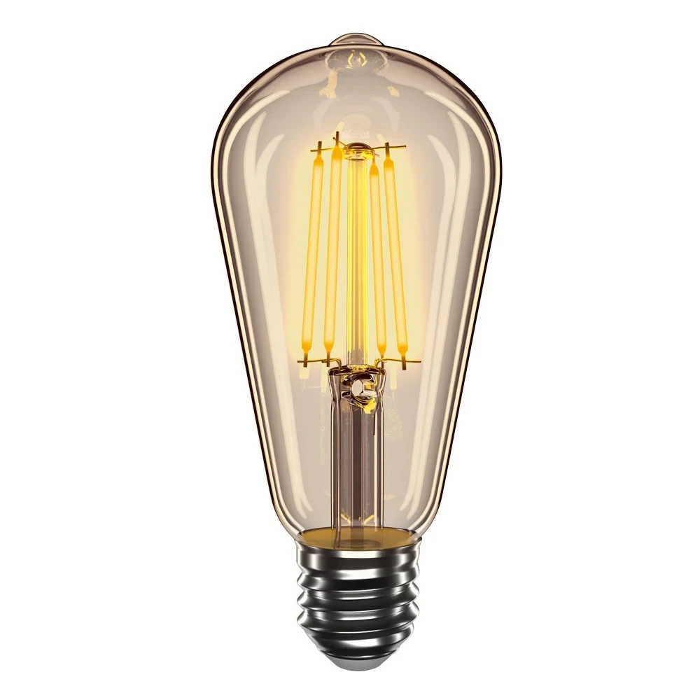 Світлодіодна лампа Velmax V-FILAMENT-AMBER-ST64 4W E27 2200K 21-43-25