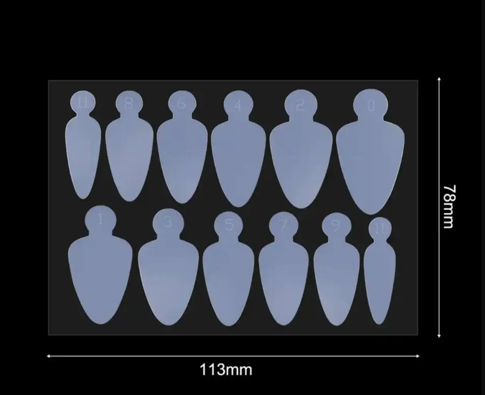 Молди трафарети для френча, 12 шт No2, фото 1