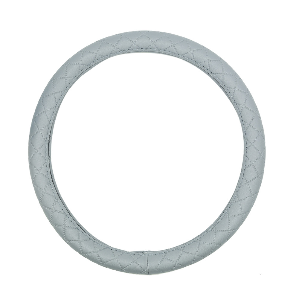 Чохол на кермо 37-38см М сірий ромб Elegant Plus EL 105 569, фото 1