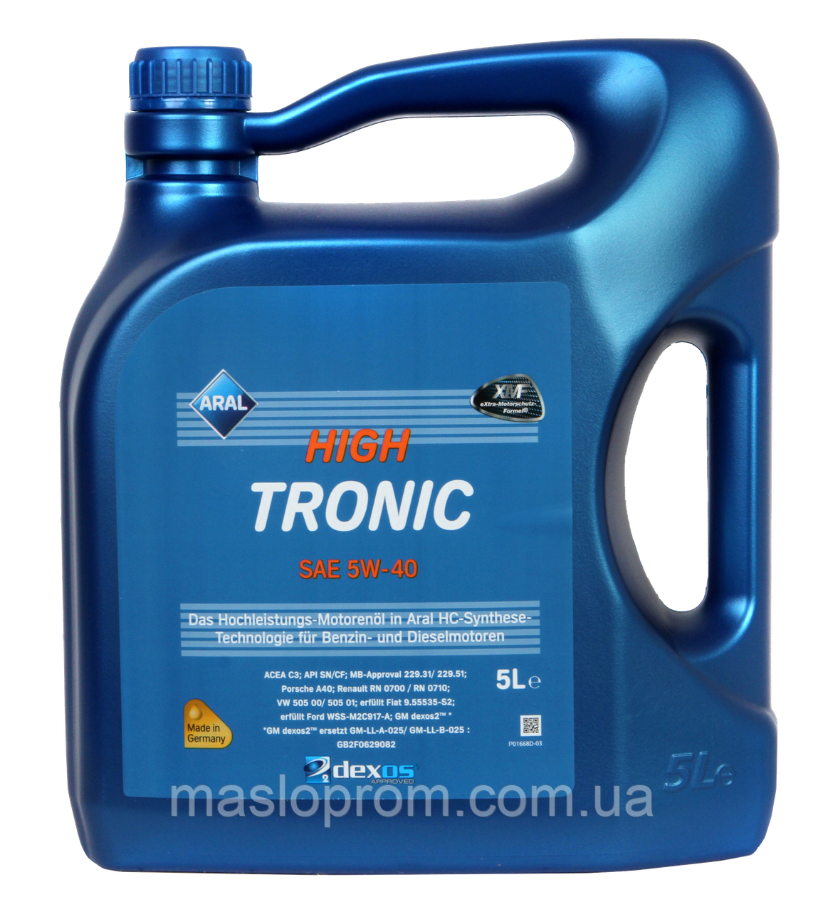 Масло ARAL HighTronic 5w40 5л доставка укрпоштою 0 грн