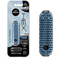 Ароматизатор на дефлектор Aroma Car HEX 10g - FRESH LINEN (11шт)