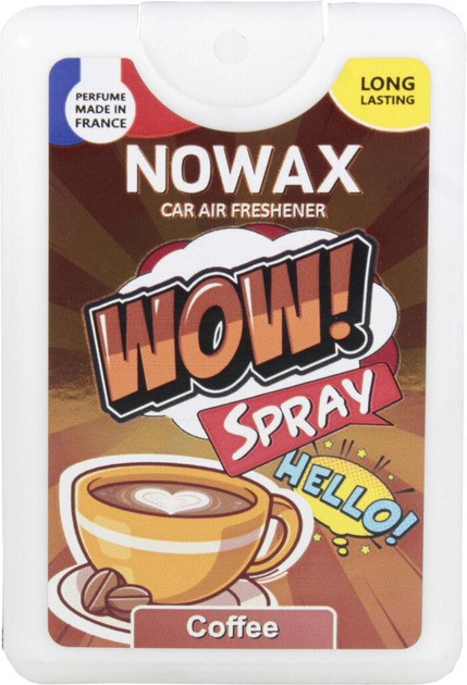 Ароматизатор повітря з розпилювачем Nowax серія WOW Spray 18 ml - Coffee (24шт/уп)