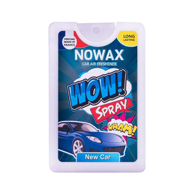 Ароматизатор повітря з розпилювачем Nowax серія WOW Spray 18 ml - New car