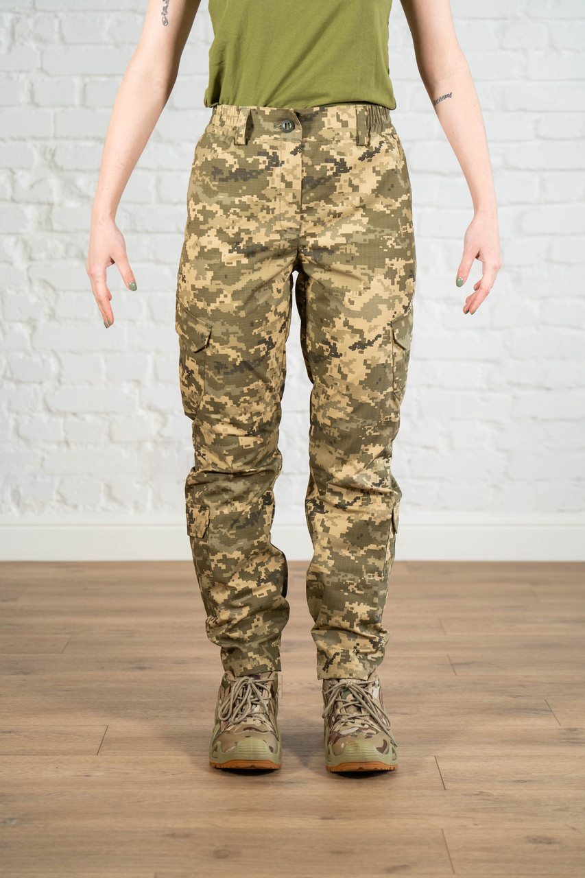 Форма пиксель мм14 тактическая rip-stop женская полевая костюм летний пиксельный боевой камуфляжный зсу - фото 7 - id-p2125835922