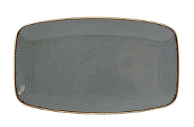 Тарілка прямокутна Dark Grey Porland порцелянова 310мм х 180 мм 118331/DG