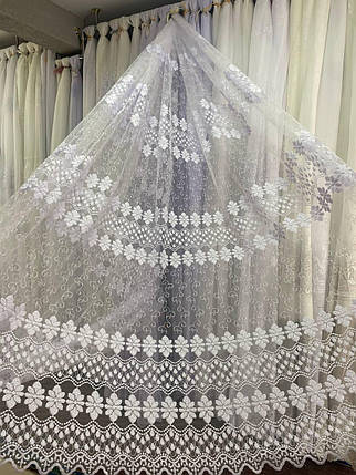 Тюль фатинова корд заввишки 2,8 м. біла, фото 1