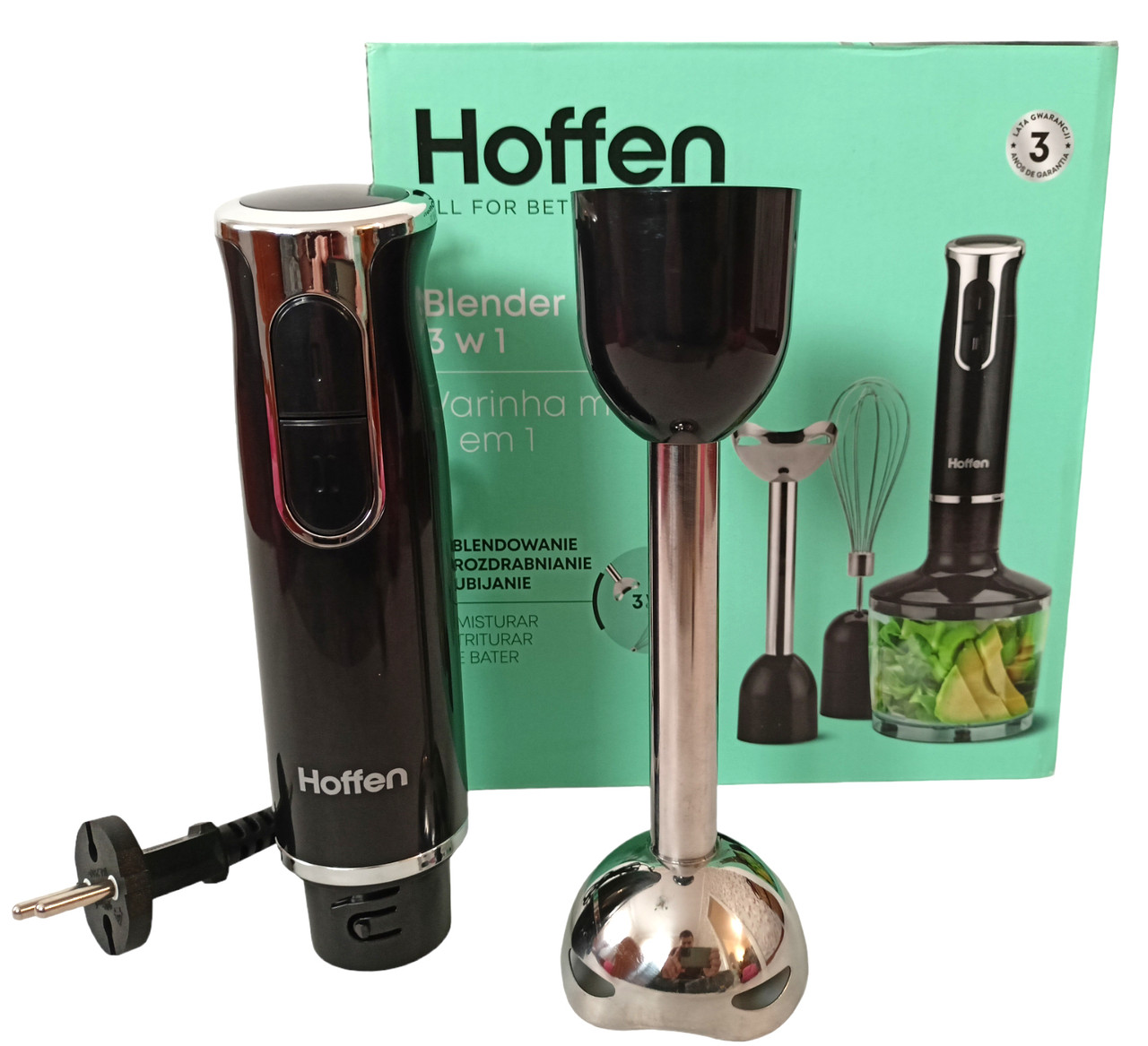 Блендерний набір Hoffen HB 809-800 3в1 (800 Вт, Польща), фото 1