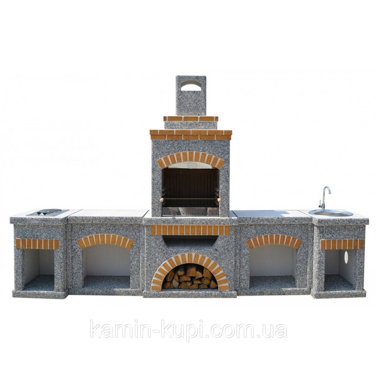 Камін-барбекю "Манчестер" у комплекті, фото 1