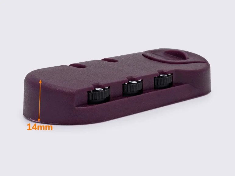 Кодовий замок для багажу, сумки, рюкзака, валіза/фіксується на виріб/Фіолетовий/1595