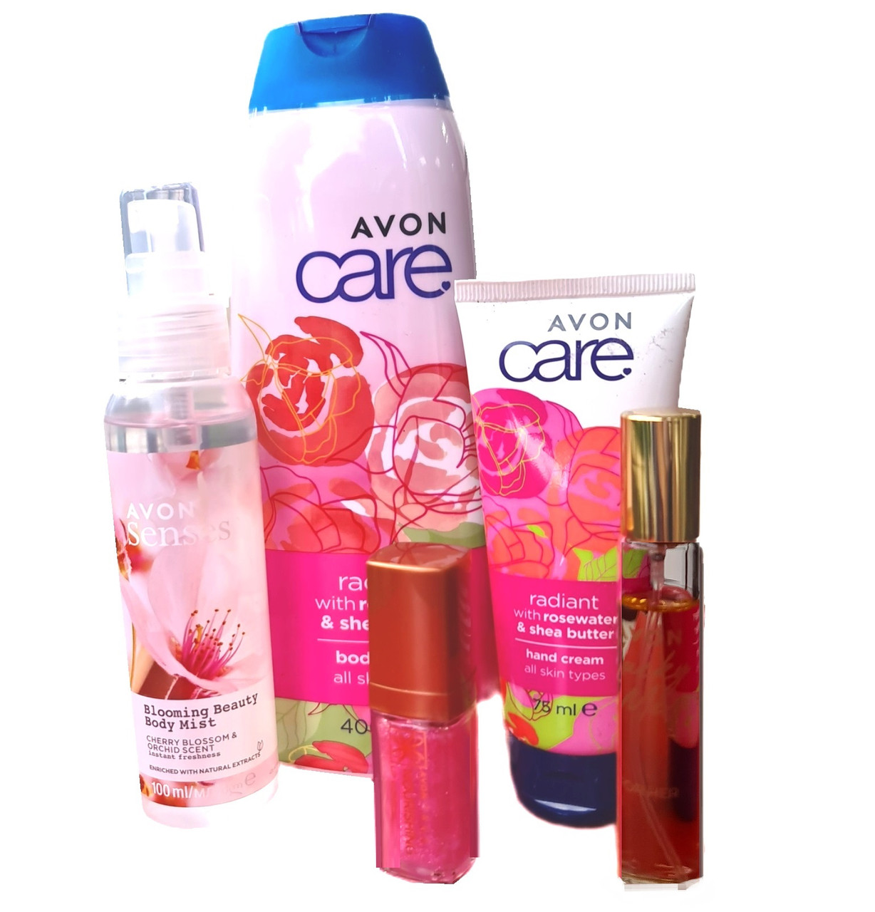 Набір косметики Avon Care з маслом Ши та ароматом троянди 3 в 1 до 8 березня