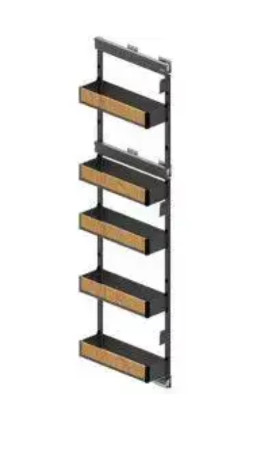 Карго - 15 REJS MAXIMA PURO кріплення бокове праве графіт/дерево 5 полиць 1700 мм, фото 1