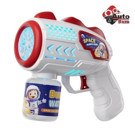Пістолет генератор для мильних бульбашок на батарейках Bubble Machine Gun, іграшка для пускання мильних бульбашок