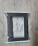 Ключниця key box дерев’яна настінна з дверцятами сіро-біла, фото 6