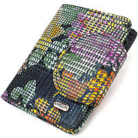 Женское портмоне среднего размера из натуральной кожи CANPELLINI 21804 Разноцветное Toyvoo Жіноче портмоне